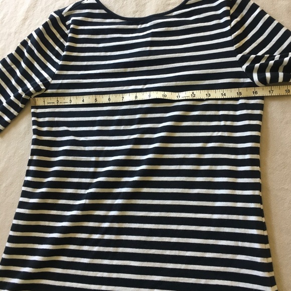❣️sold❣️ Chaps M t-shirt black and white stripe - Picture 7 of 7